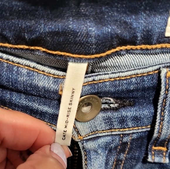 Rag & Bone Cate Mid Rise Blue Skinny Jeans Size 24 - Picture 9 of 12